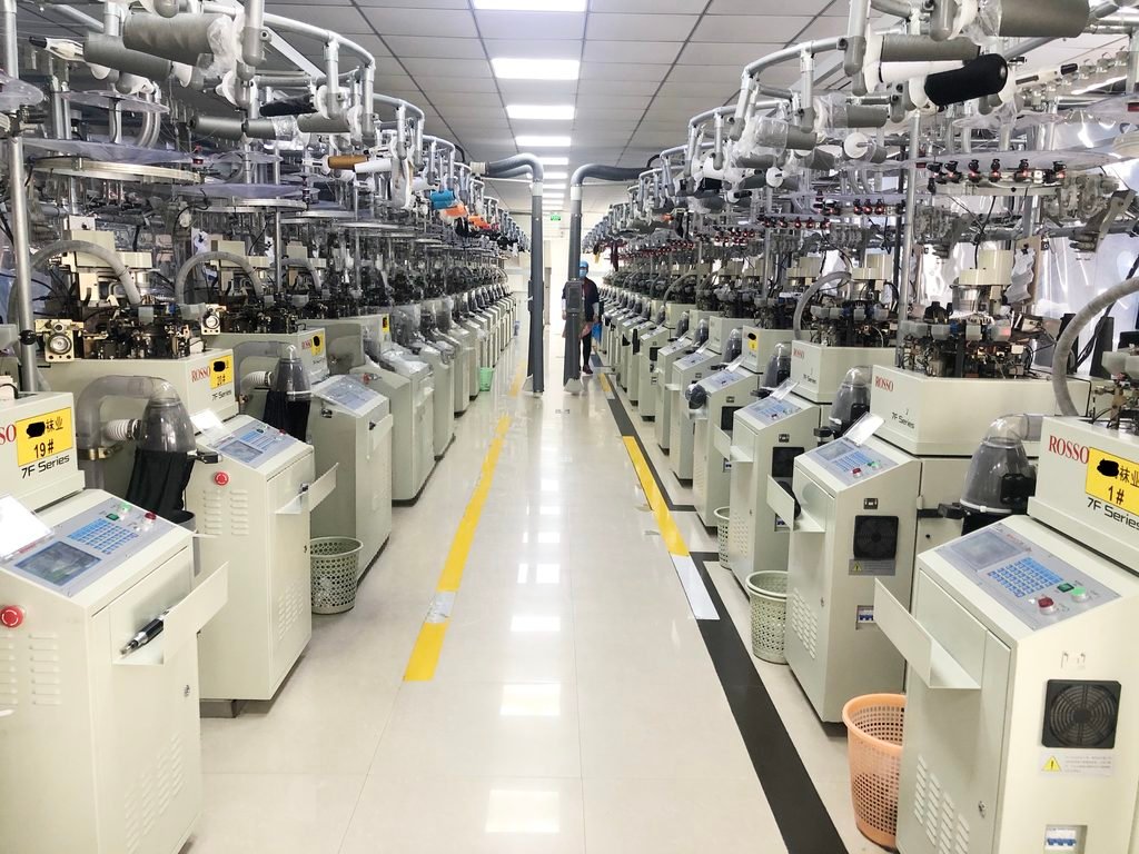 About custom socks factory workshop in jiaxing,china